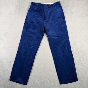 Polo Ralph Lauren Pants Mens 32x30 (Fits 31x28) Blue Corduroy Suffield Straight